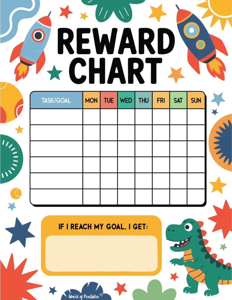 Rewards Chart Printable 20 Free Templates World Of Printables Rewards Chart Printable 20 Free Templates World Of Printables