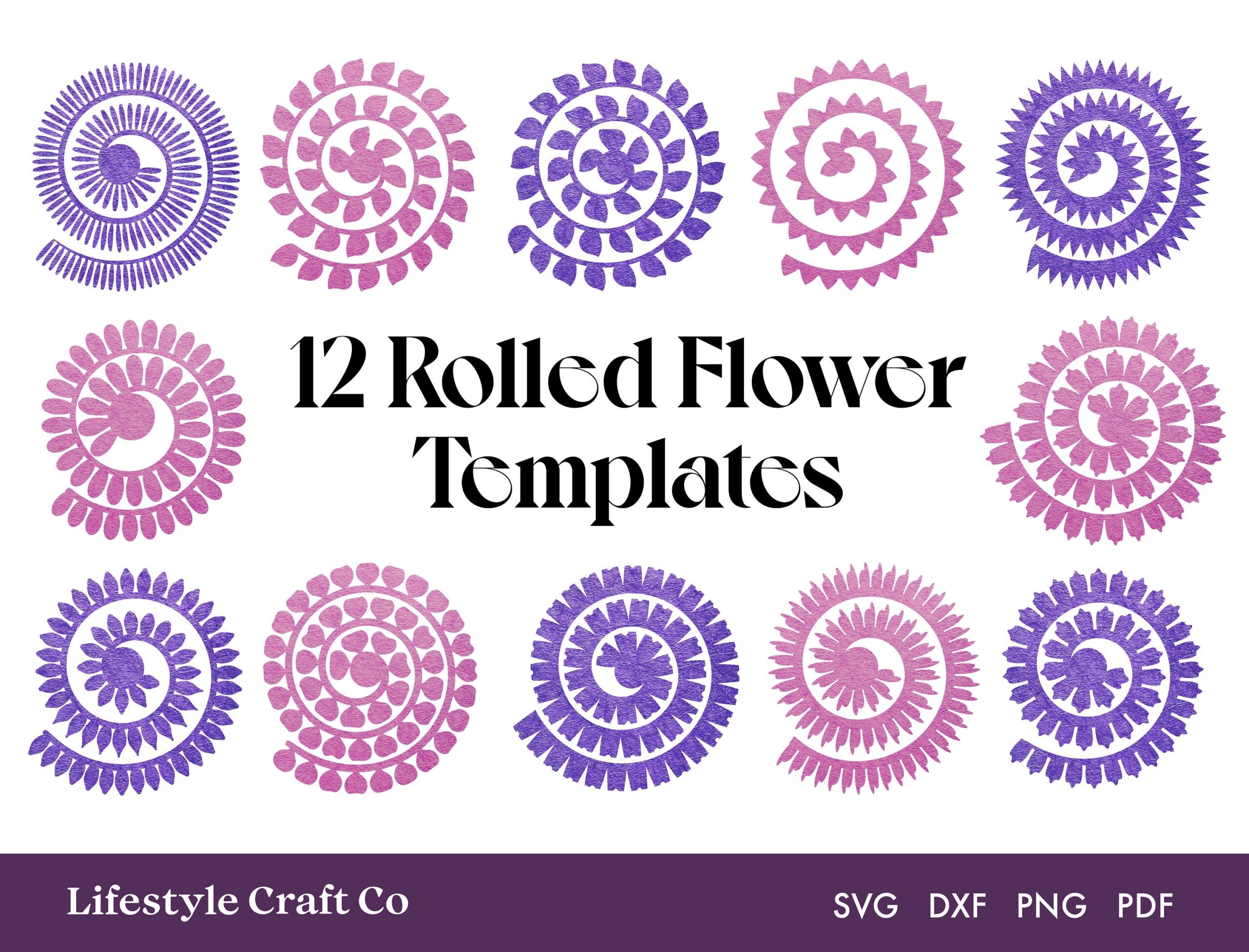 printable cricut flower template