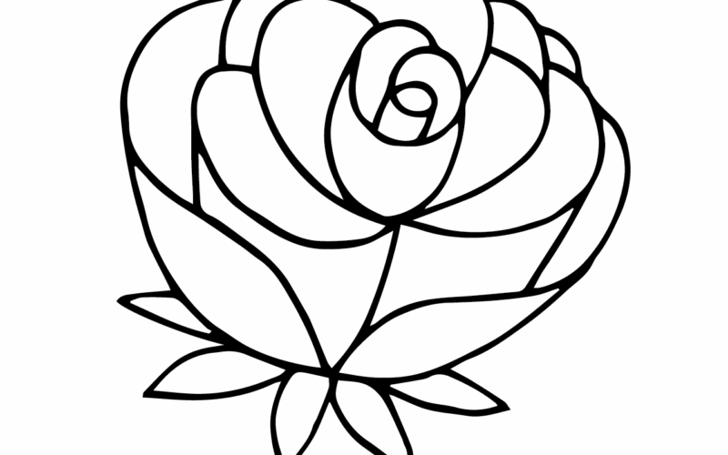 Rose Template 68 Styles For Fun Activities Crafts World Of Printables