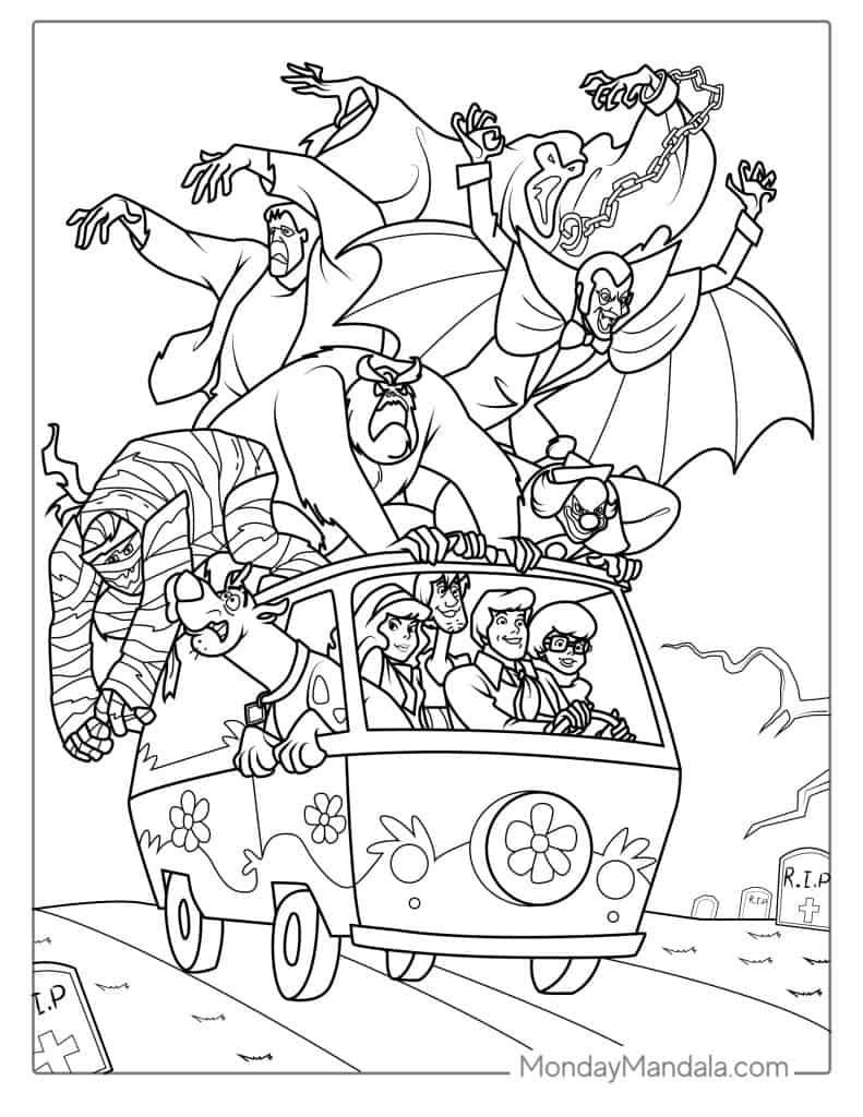Scooby Doo Coloring Pages Mystery Machine Scooby Doo Coloring Book A Stunning Coloring Book With Many Stoner Scooby Doo Gigantic 192 Coloring Book