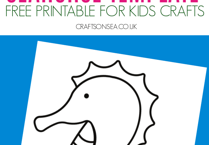 Seahorse Template FREE Printable PDF Crafts On Sea