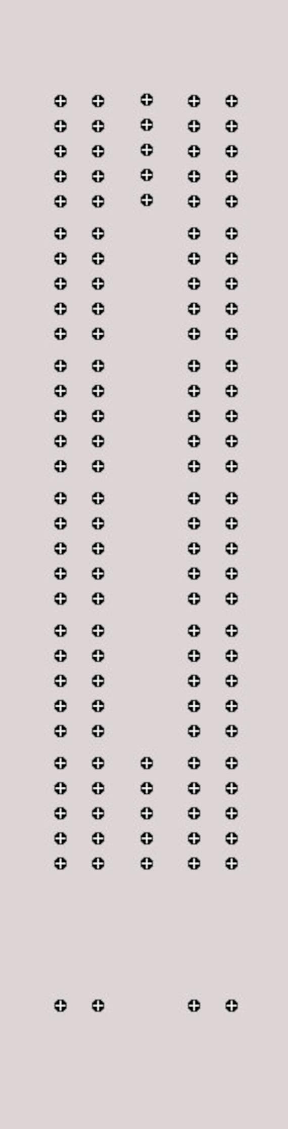 Set Of 5 Cribbage Board Templates printable Download Only Etsy