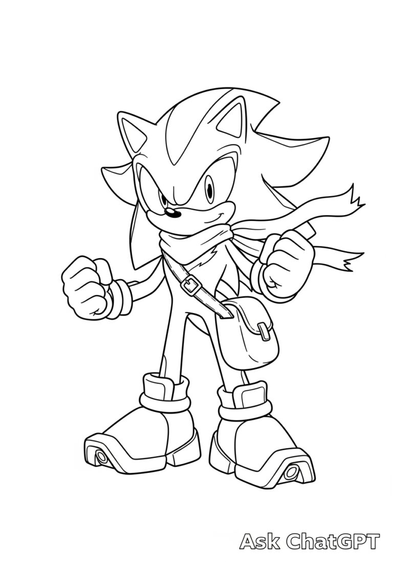 sonic color pages printable
