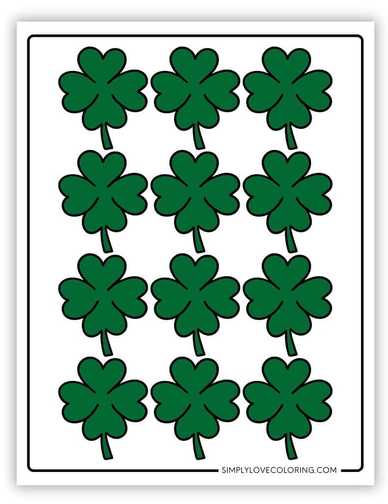 Shamrock Leaf Clover Templates Free PDF Downloads Simply Love Coloring