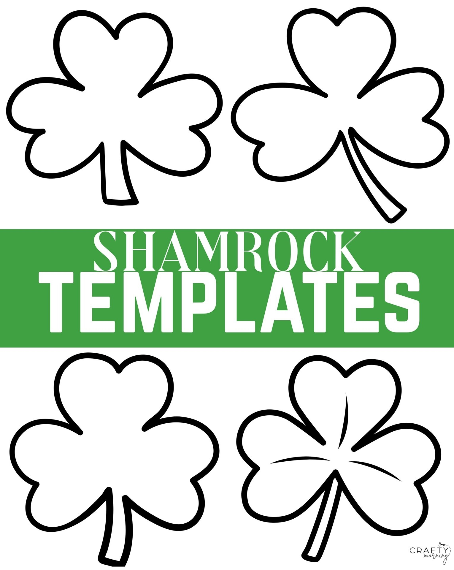 shamrock template printable