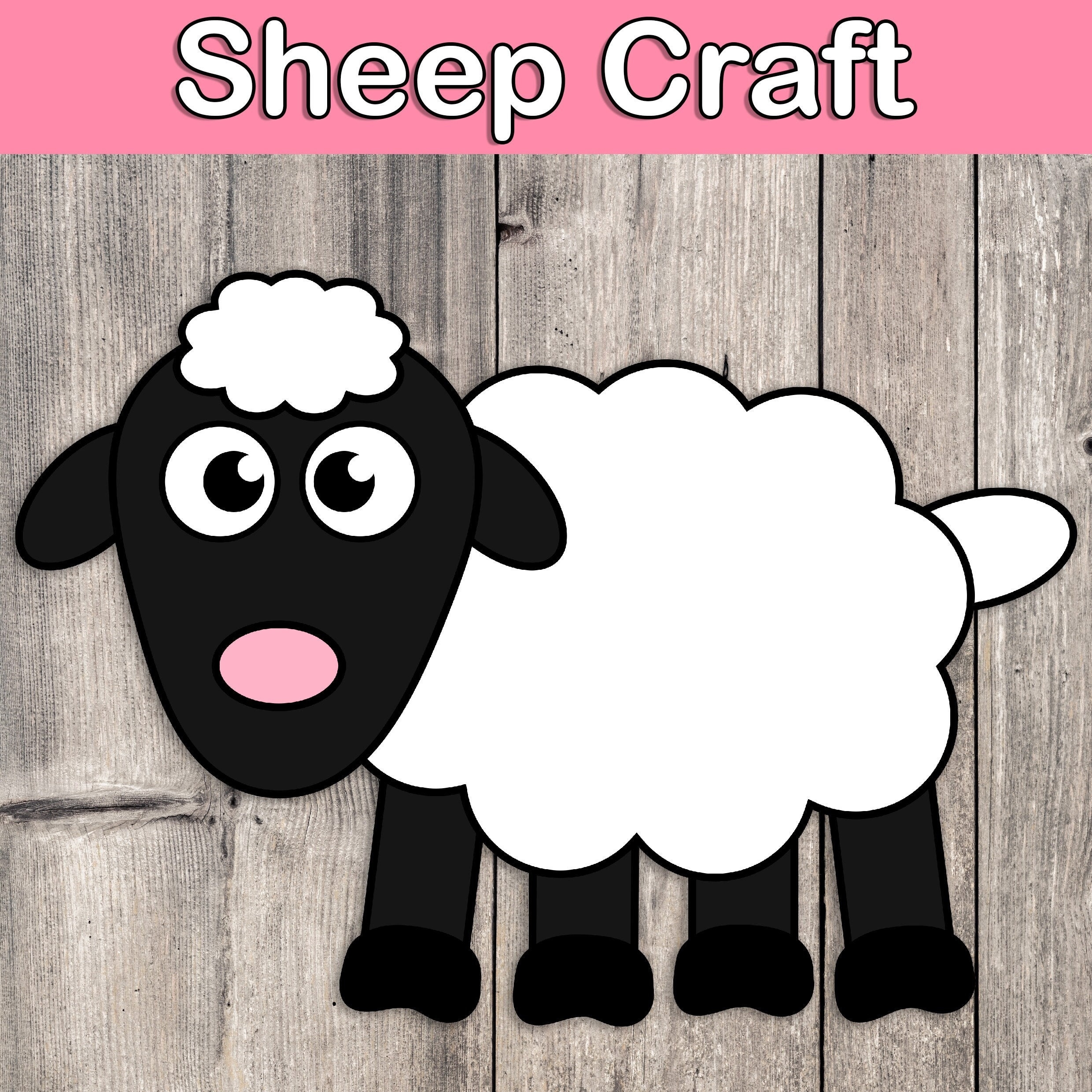 Sheep Craft Farm Craft Farm Animals Montessori Beginning Scissors Practice Cutting Practice Fine Motor Practice Preschool Printable Etsy