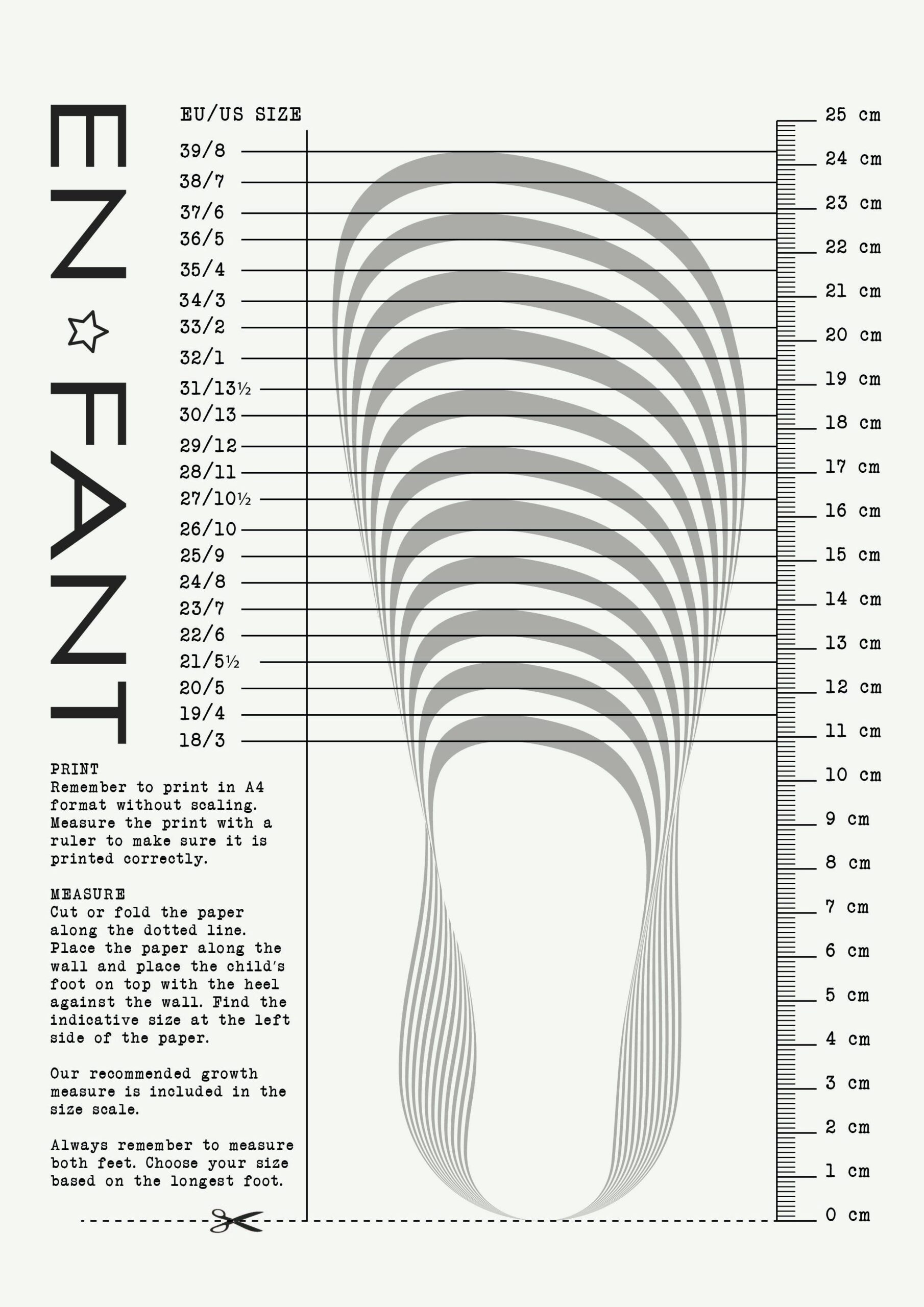 Shoe Size Chart Conversion Children s Foot Measurement Chart Shoe Sizer Measuring Devices