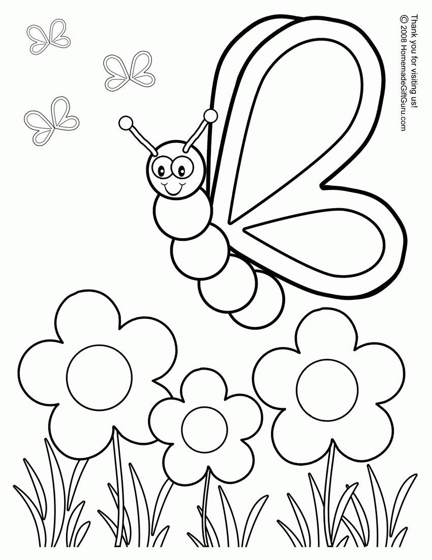 butterfly coloring sheet printable