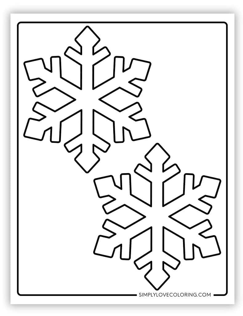 Snowflake Templates Free PDF Printables Simply Love Coloring