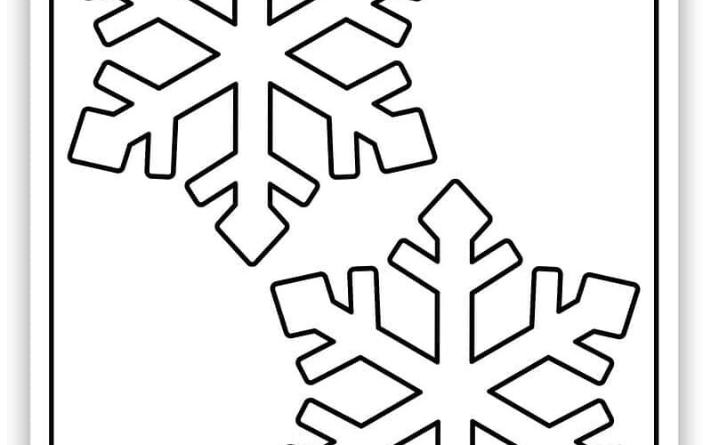 Snowflake Templates Free PDF Printables Simply Love Coloring