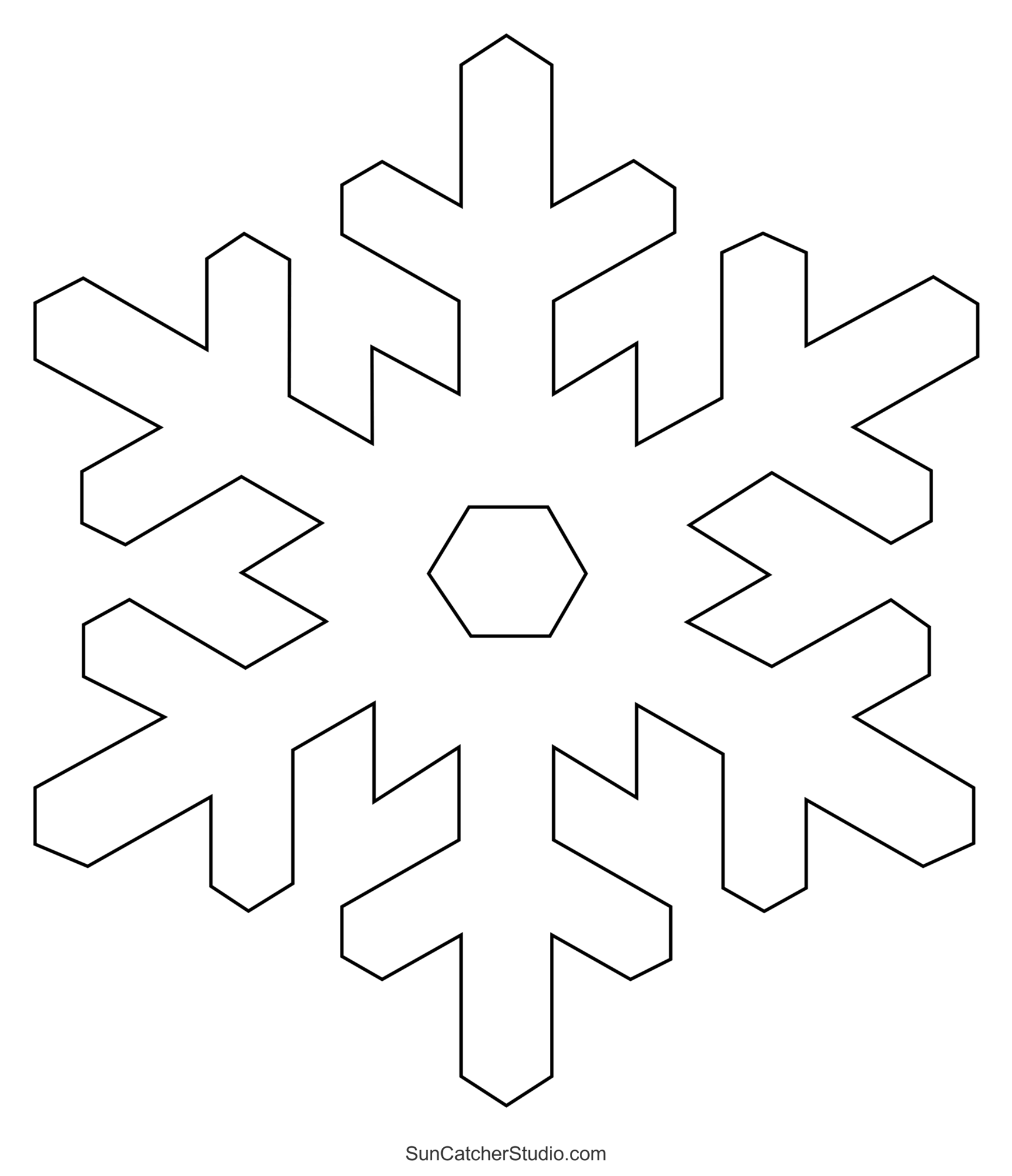 printable snowflake template