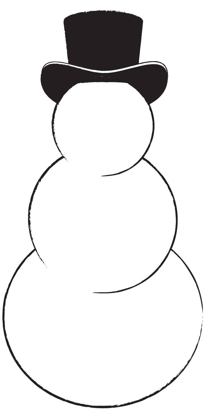 Snowman Cut Out Pattern 10 Free PDF Printables Printablee