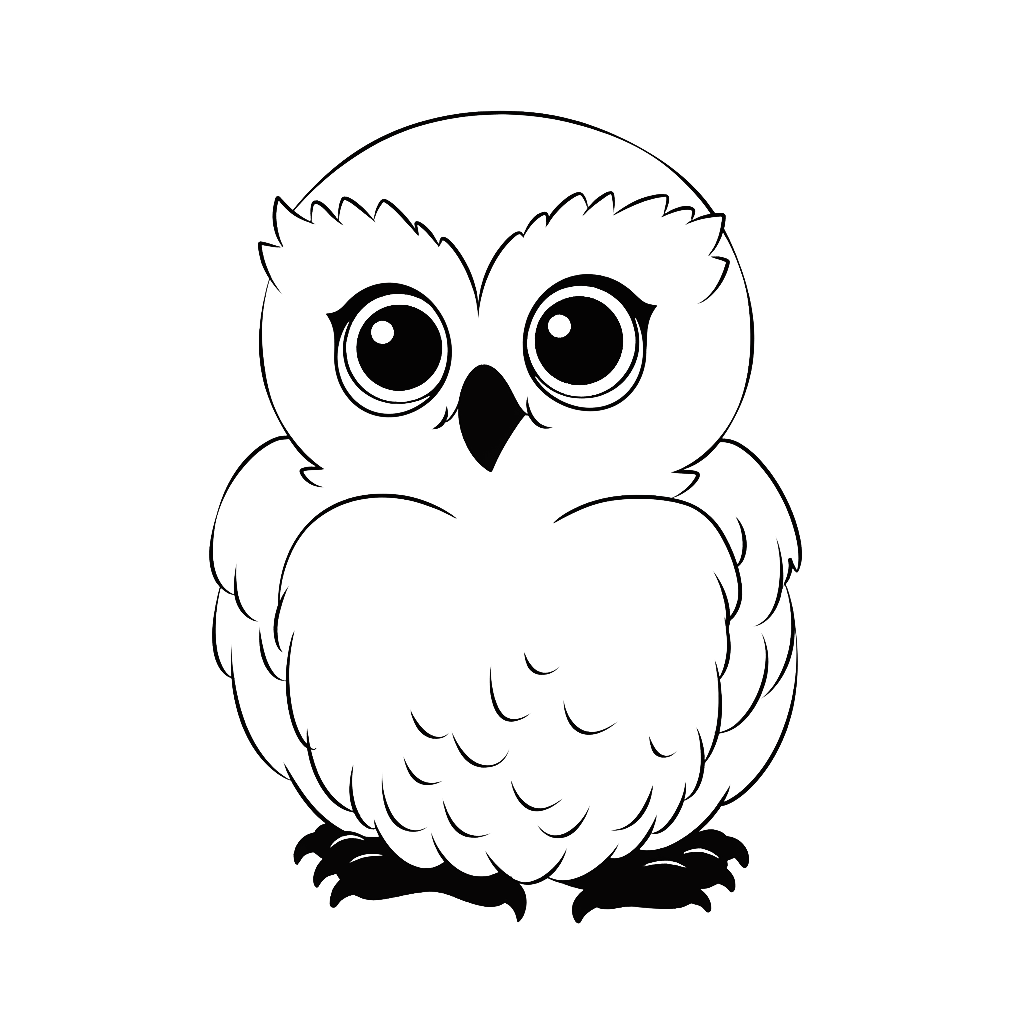 Snowy Owl Coloring Pages Coloring Corner