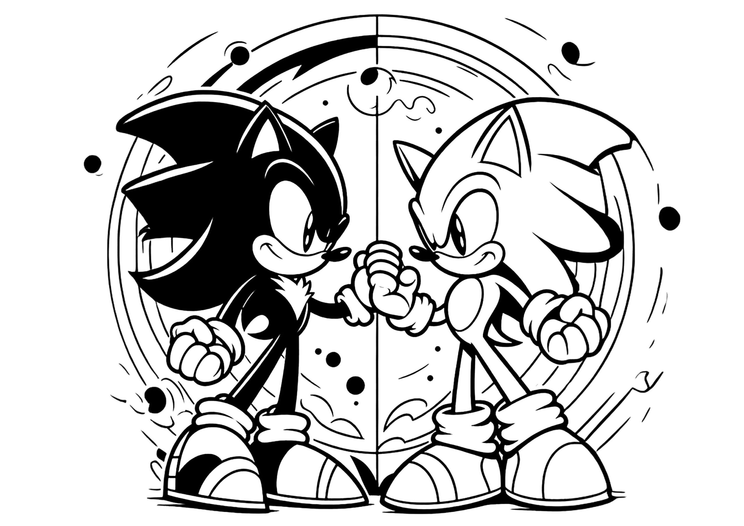 printable coloring pages sonic