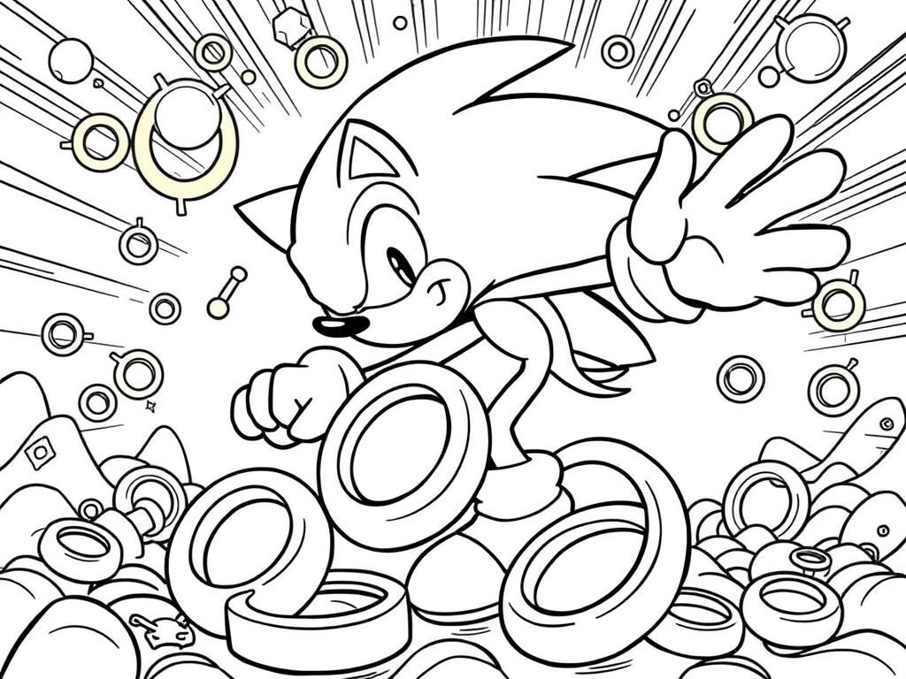 sonic hedgehog coloring pages printable