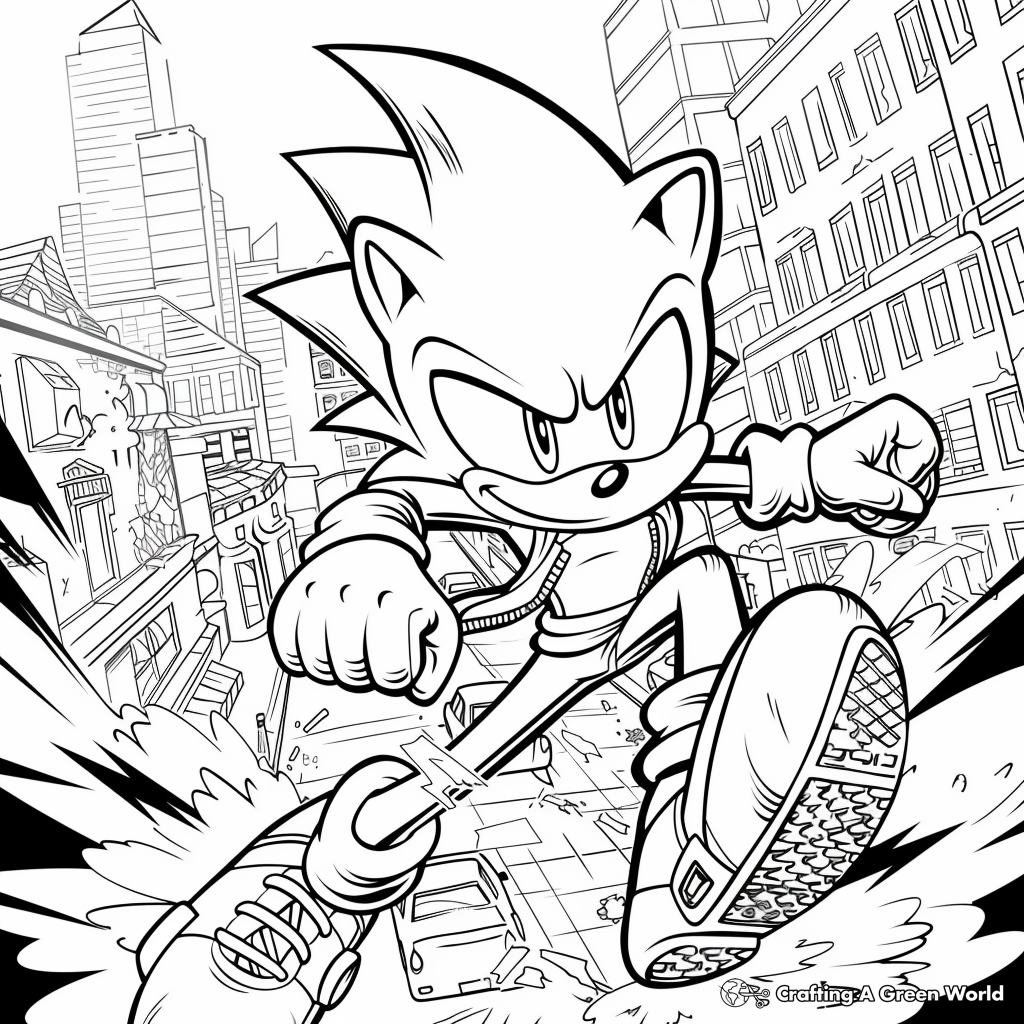 sonic coloring pages printable