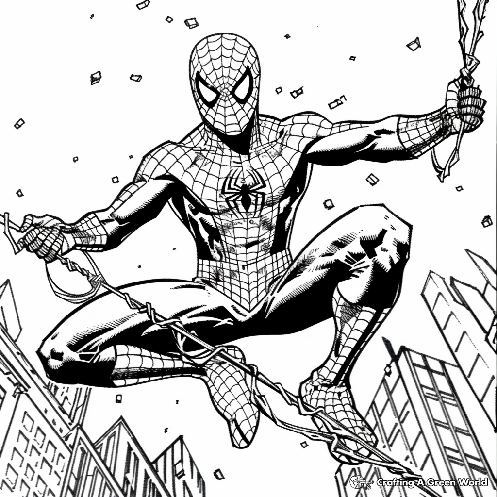 spiderman printables coloring pages