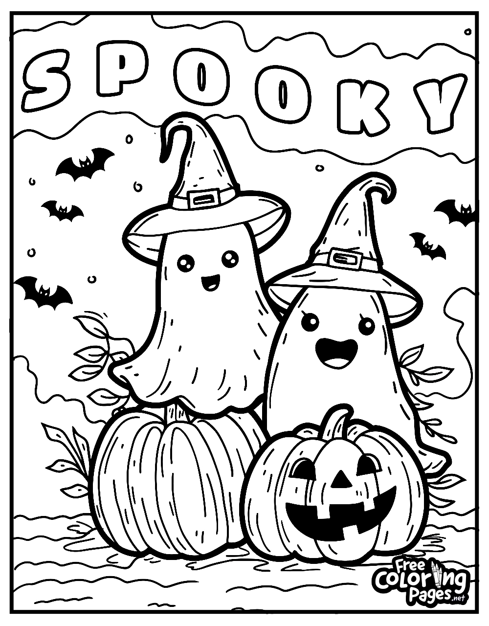 printable coloring sheets halloween