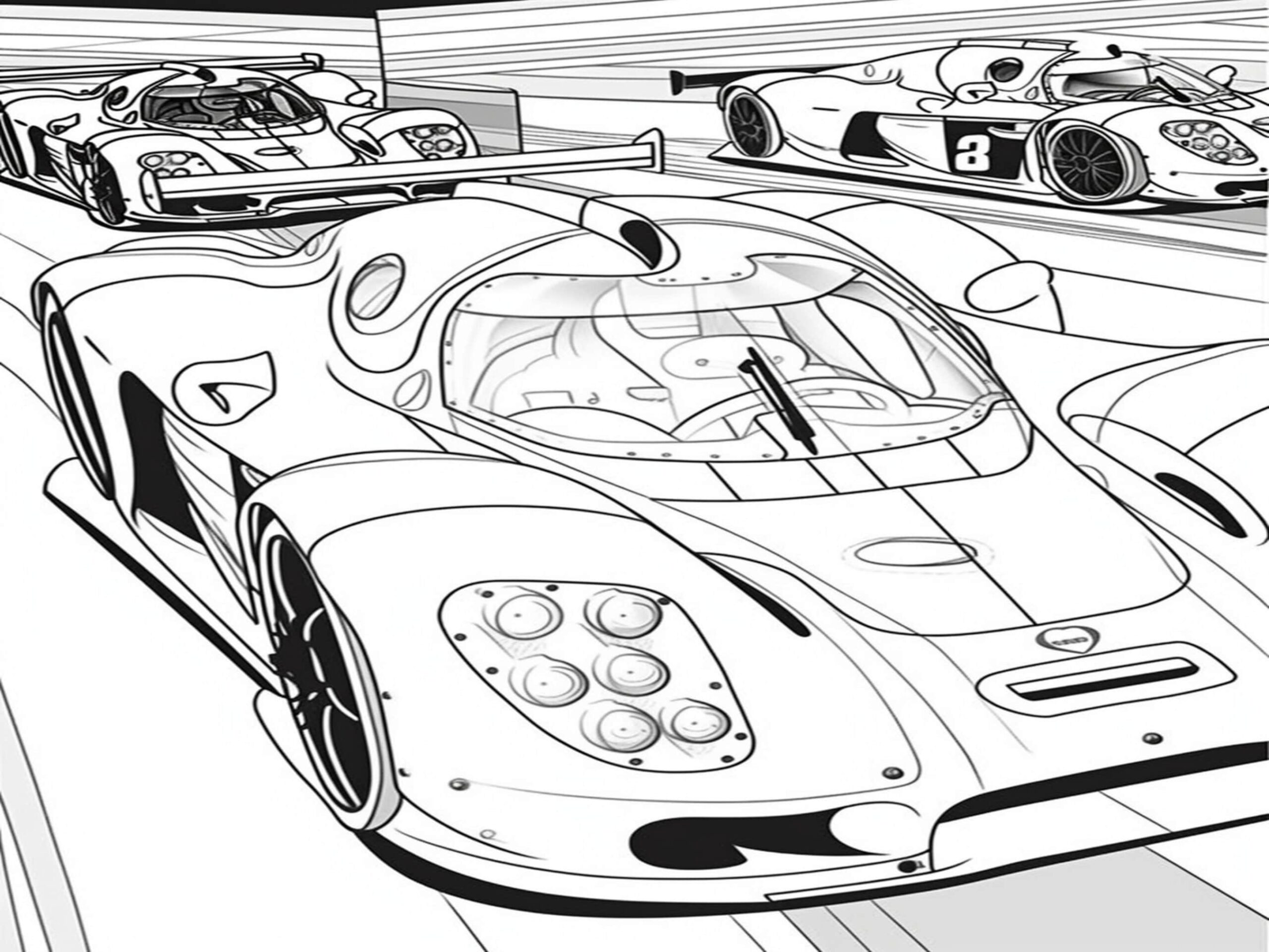 Sports Car Coloring Pages High speed Supercar Art PDF Download Etsy