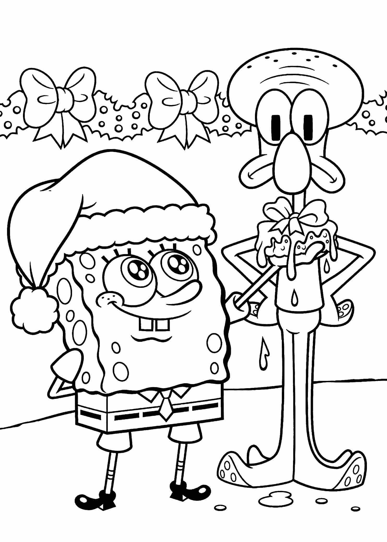spongebob printable coloring pages