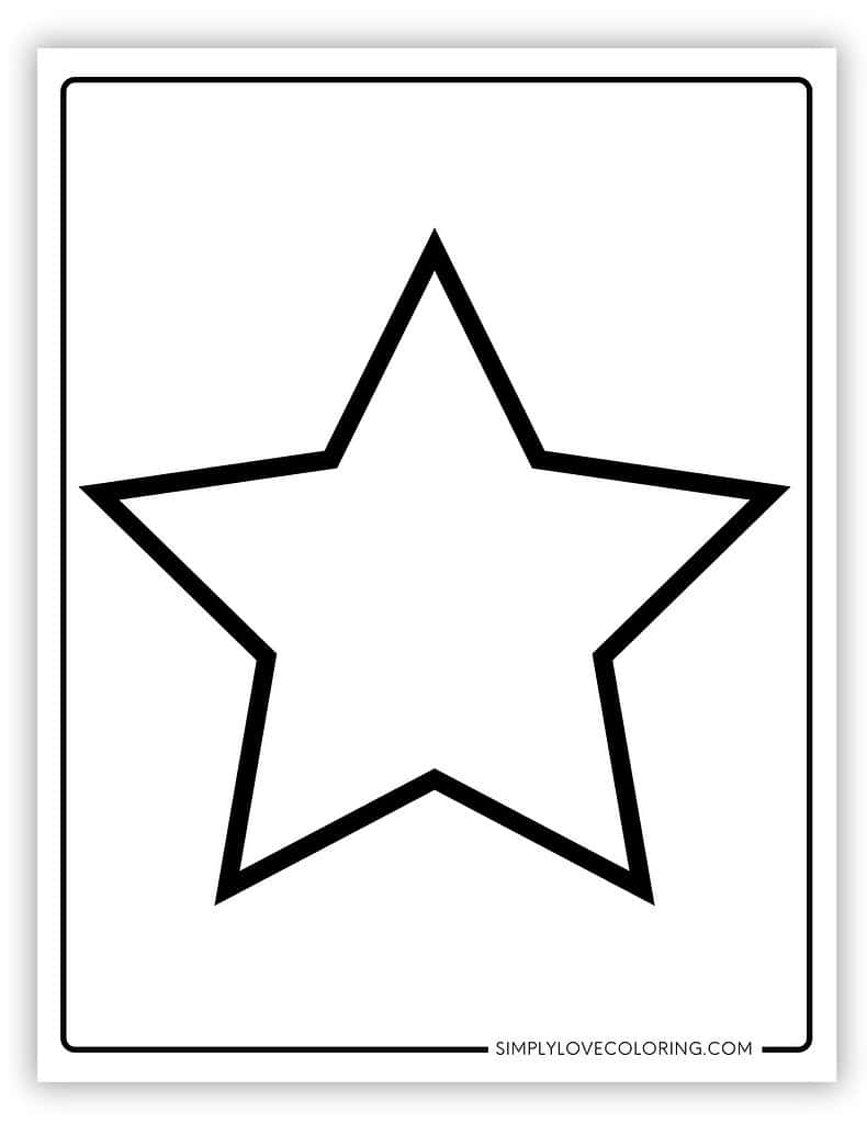 Star Templates Free PDF Printables Simply Love Coloring