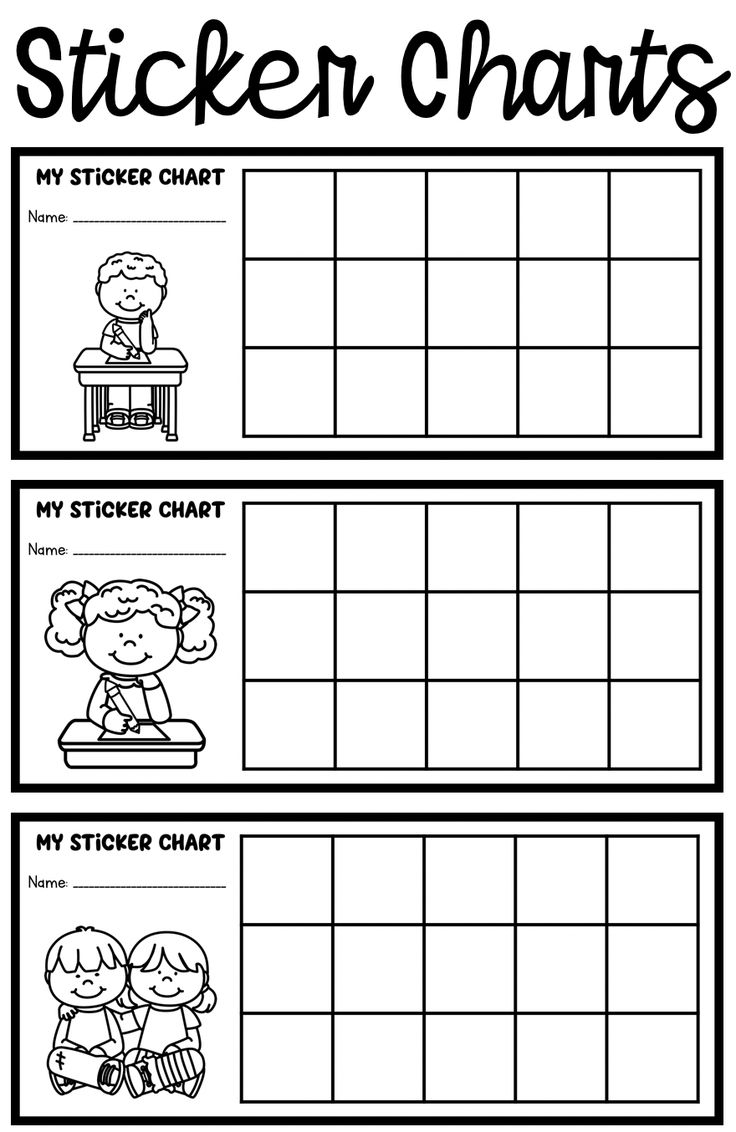 sticker charts printable