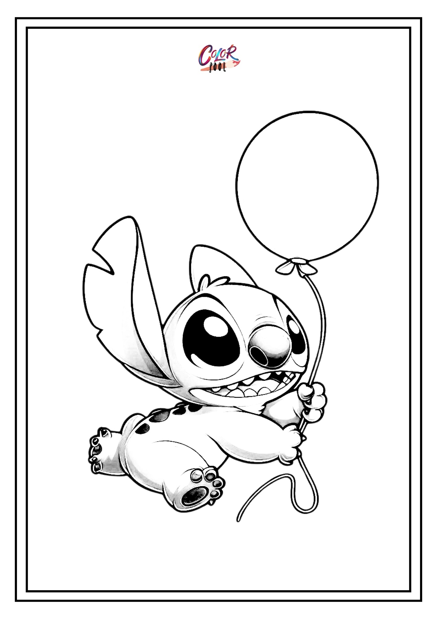 free printable stitch coloring pages