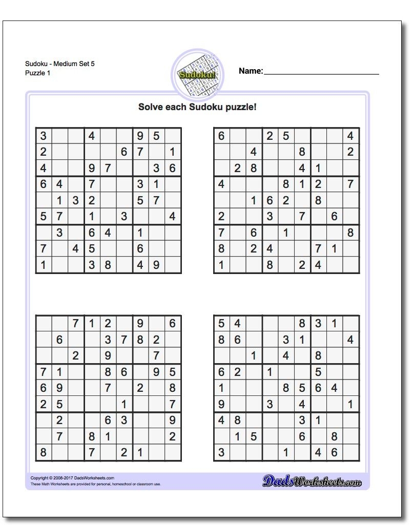 printable sudoku sheets
