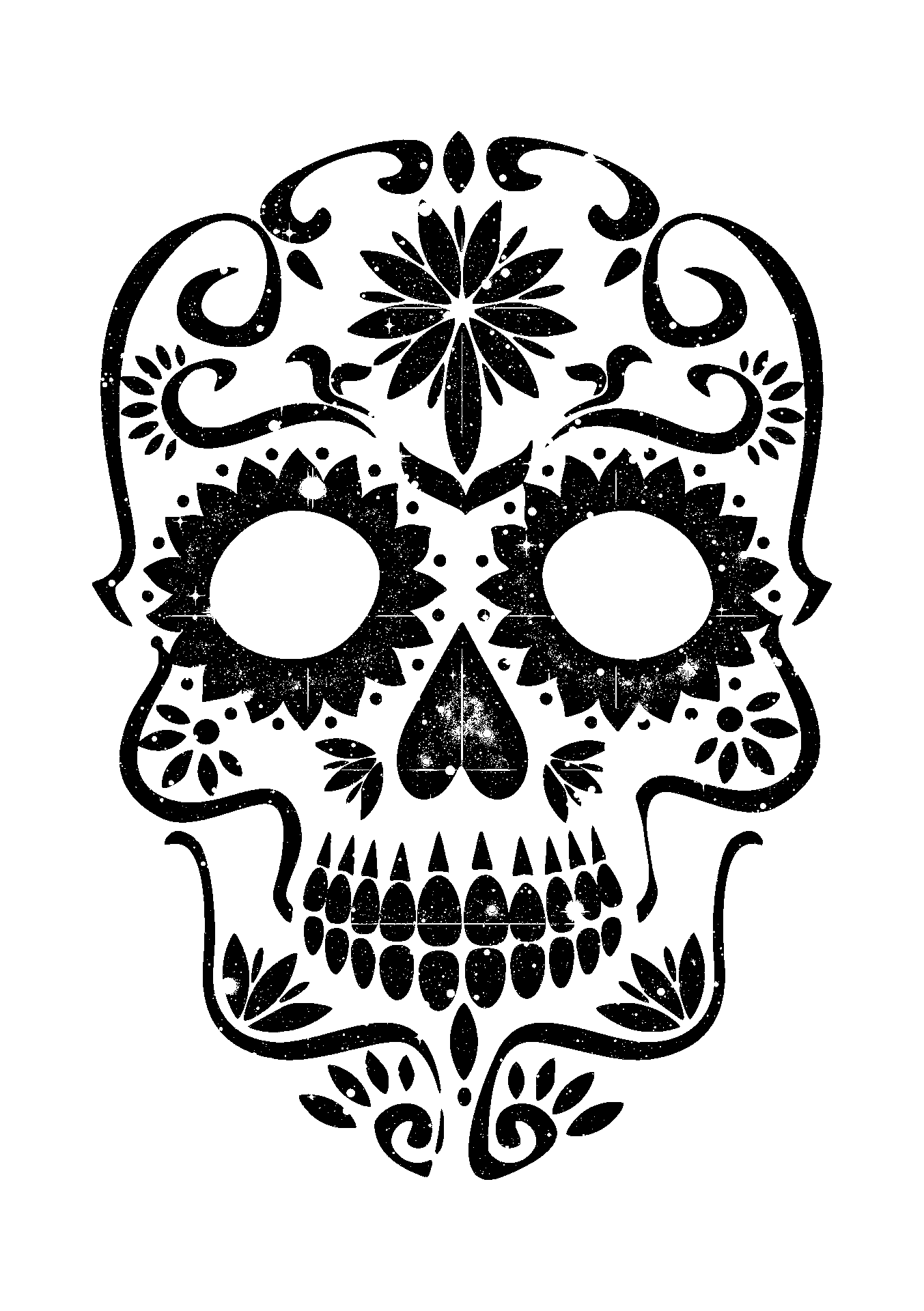 skull template printable