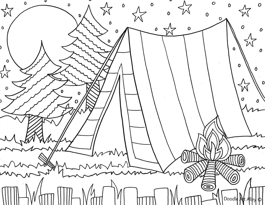 summer printable coloring sheets