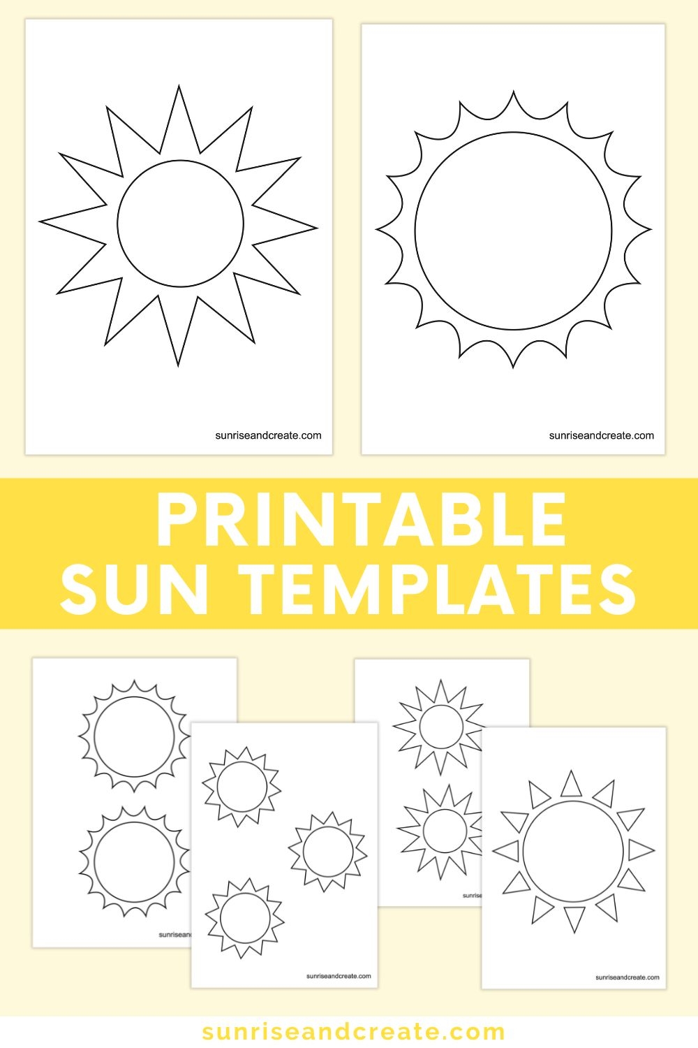 sun template printable