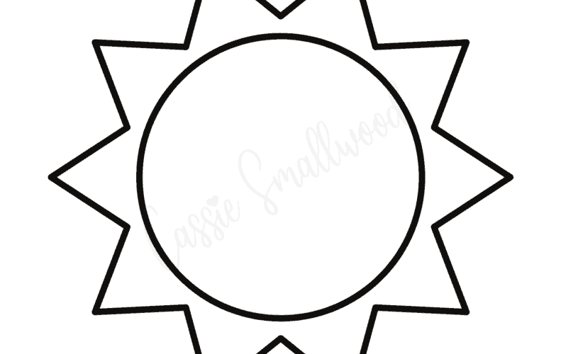 Sun Templates Lots Of Shapes And Sizes Cassie Smallwood