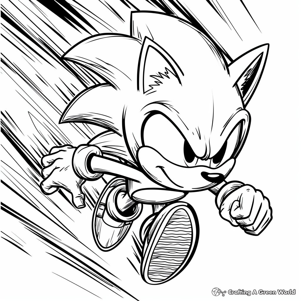 free sonic printable coloring pages