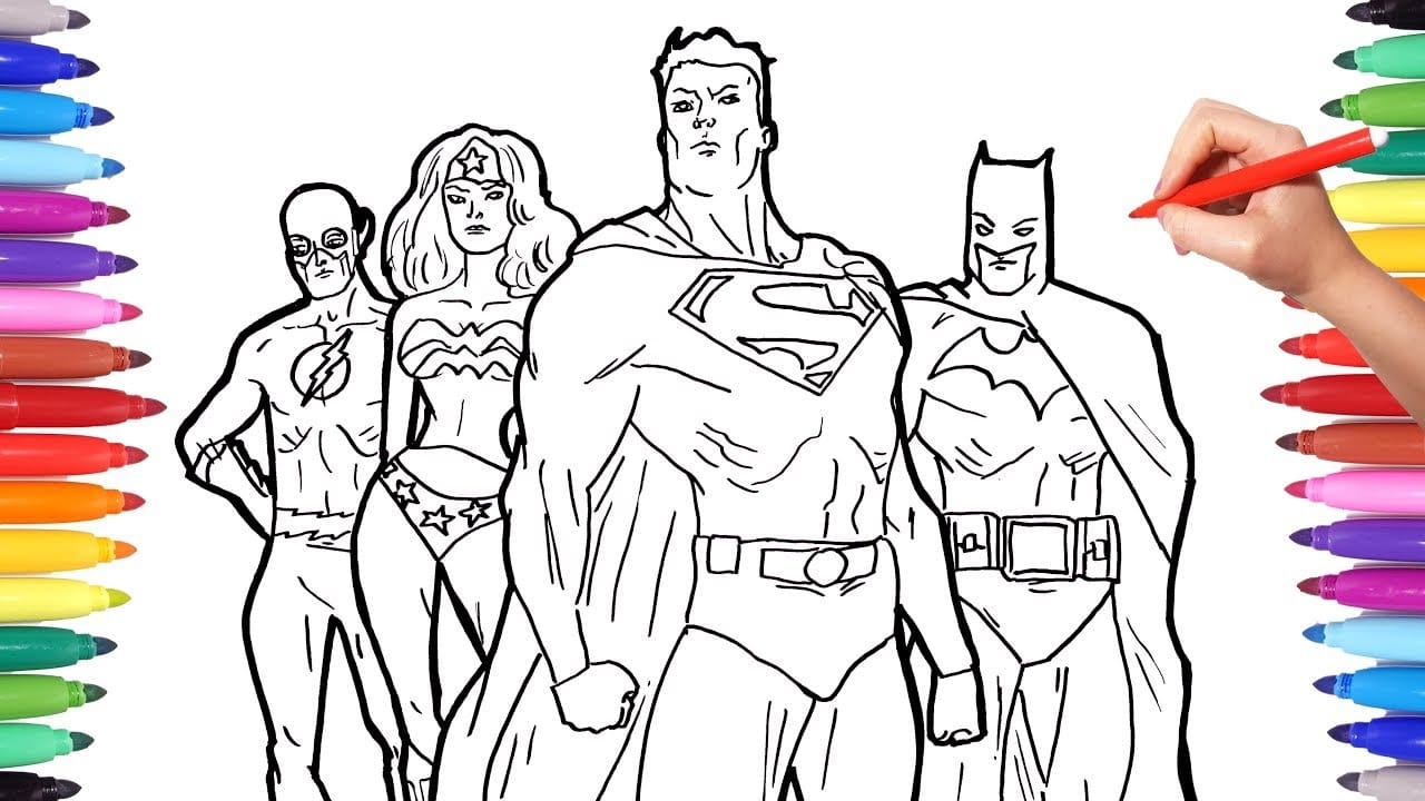 printable super hero coloring sheets
