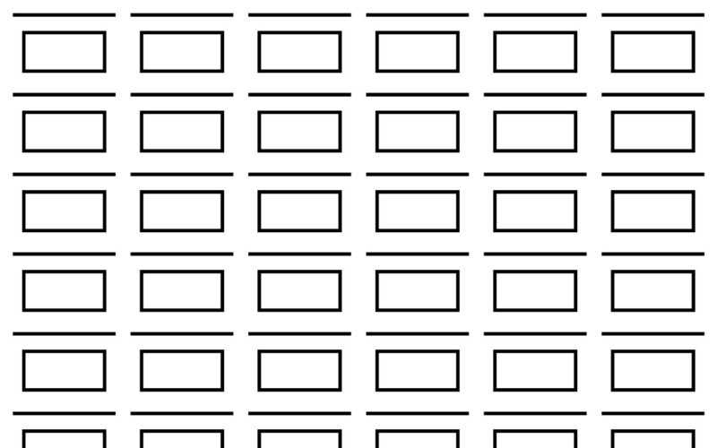 Swatch Template For 60 Colors Alcohol Markers Color Pencils Gel Pens Watercolor Pens Paint More Bigger Boxes type Fields Downloadable Etsy