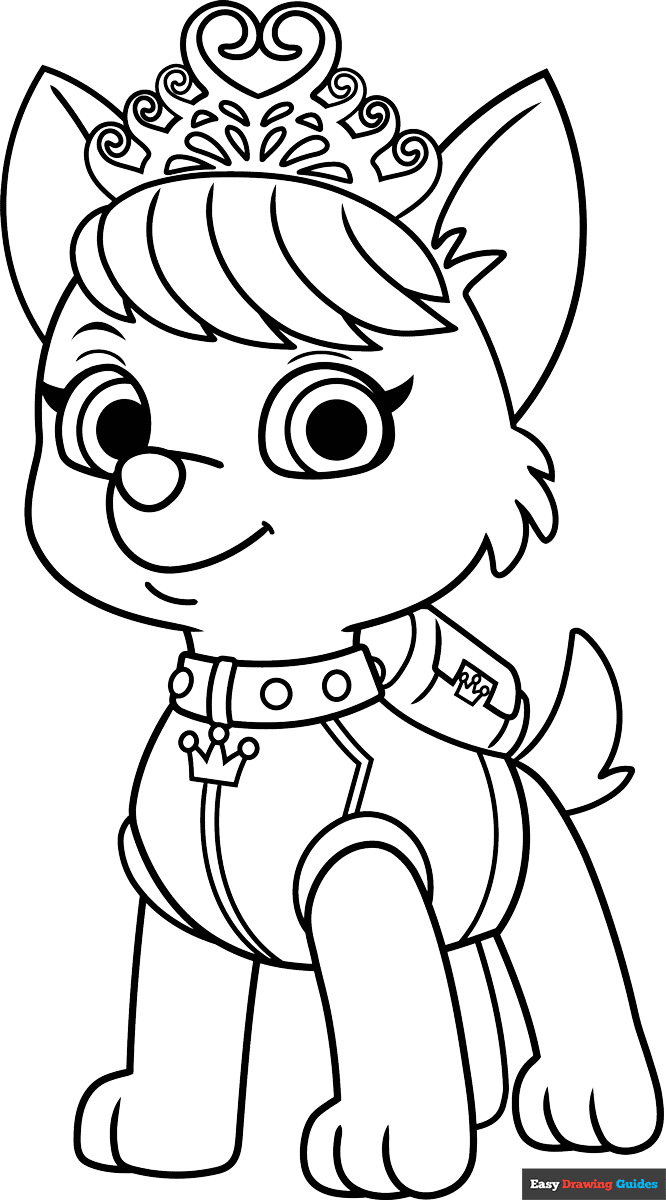 paw patrol printable coloring page
