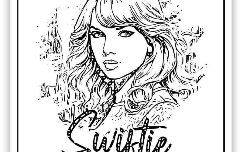 Taylor Swift Coloring Pages Free PDF Printables Simply Love Coloring