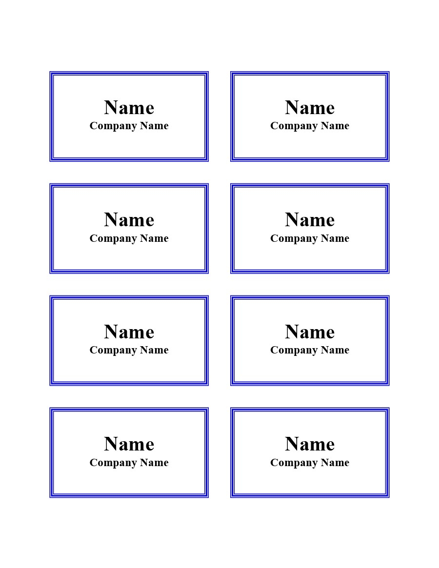 free printable name badge template