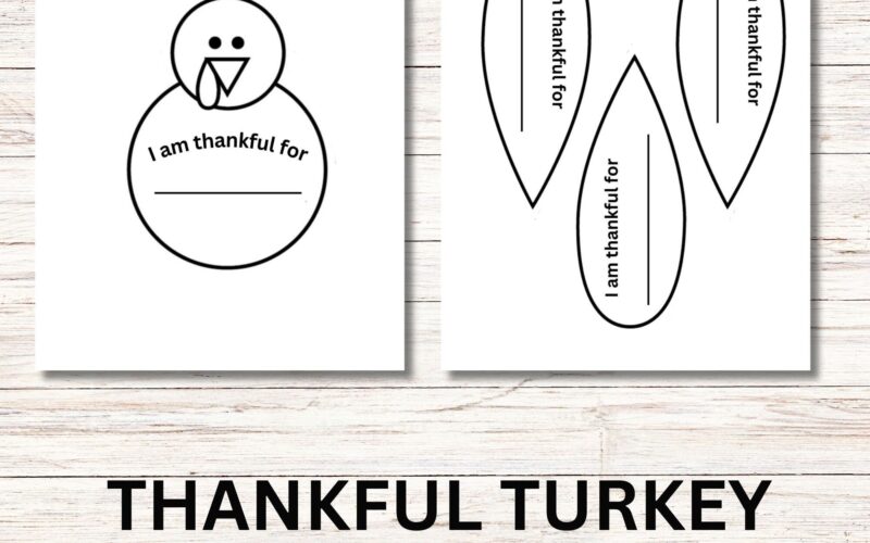 Thankful Turkey Printable Thankful Turkey I Am Thankful For I Am Thankful For Kids Activity Thanksgiving Printable Classroom Craft Etsy