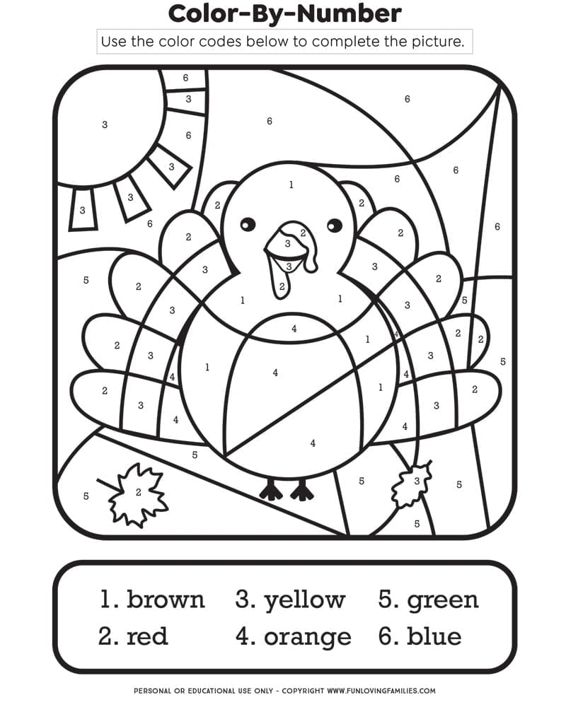 thanksgiving coloring printable