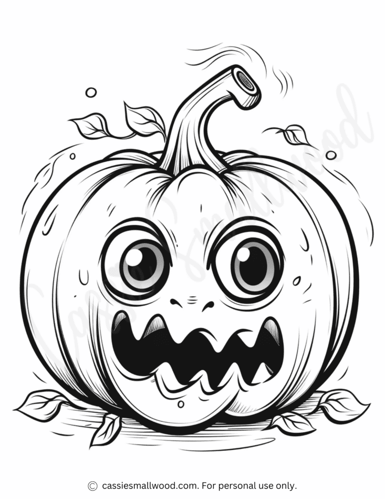 printable coloring pumpkins