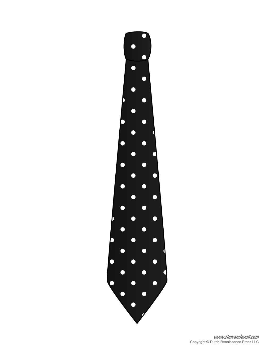 Tie Printable Template Tim s Printables