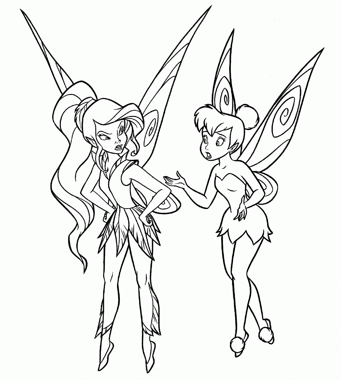 Tincker Bell Free Coloring Page For Kids