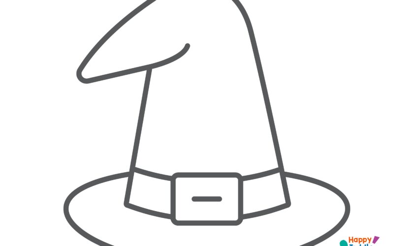 Torn Paper Witch Hat Craft With Free Printable Happy Toddler Playtime