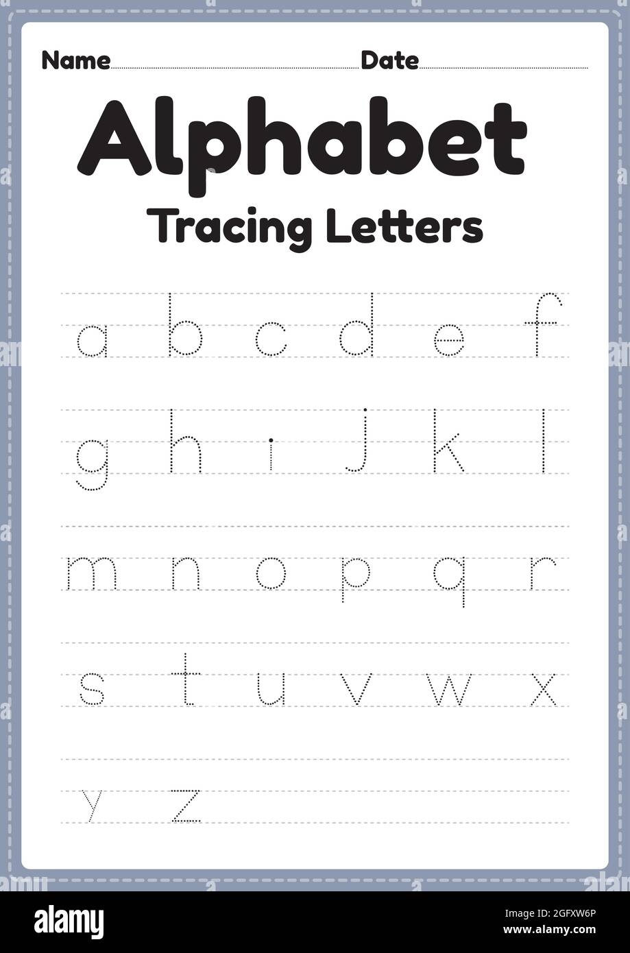 preschool letter tracing printables