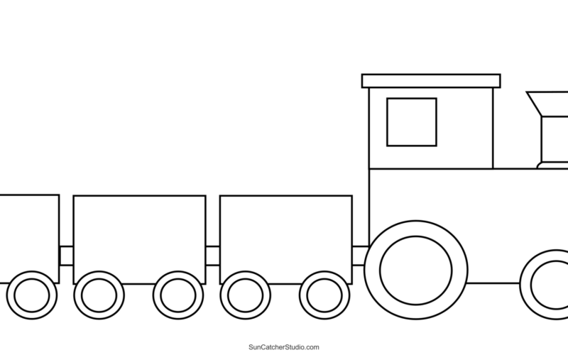 Train Cars And Locomotives Clip Art Patterns Templates Free Printables Monograms Design Tools Patterns DIY Projects