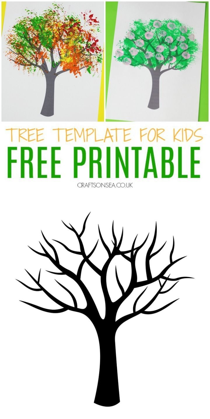 Tree Template For Kids Free Printable
