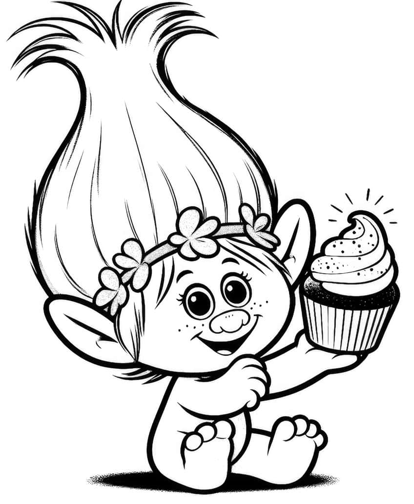printable trolls coloring sheets