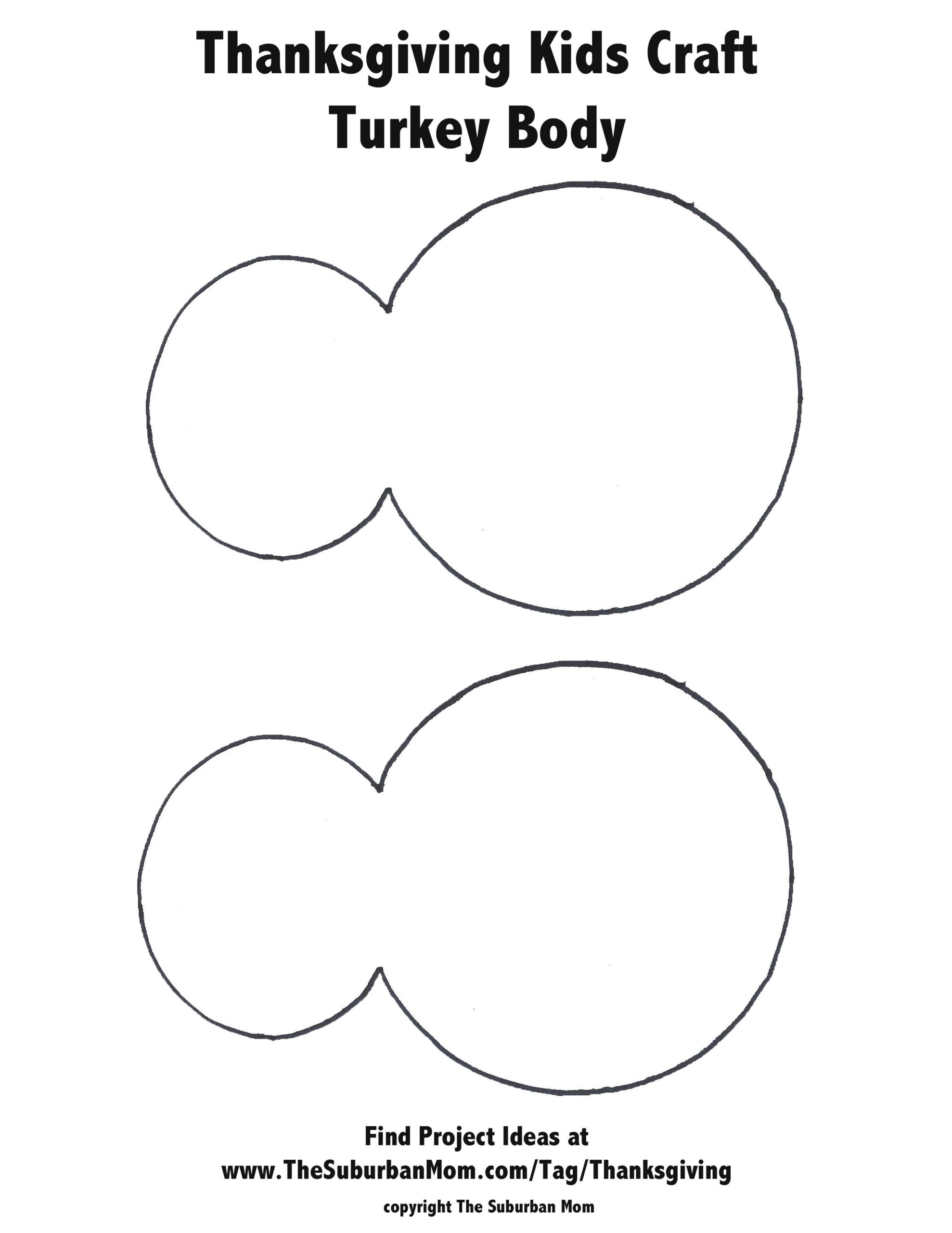 Turkey Body Template Printable Free Turkey Body Template Printable Free