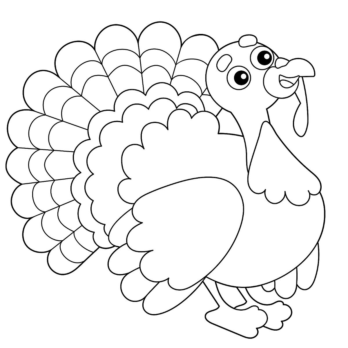 turkey coloring pages printable